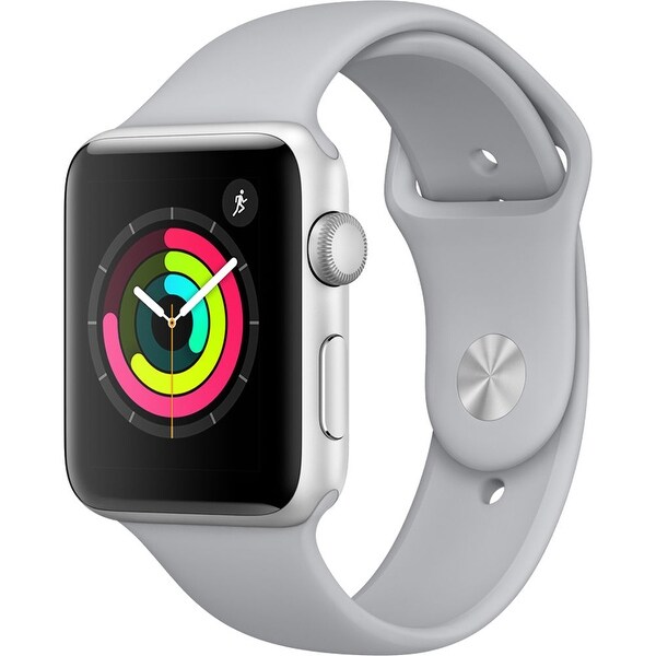 apple watch series 3 42mm case space gray aluminum sport band black