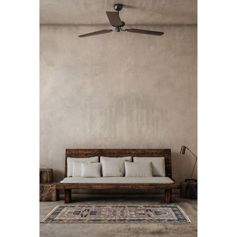 ECARPETGALLERY Hand-knotted Antalya Vintage Grey Wool Rug - 3'2 x 6'2