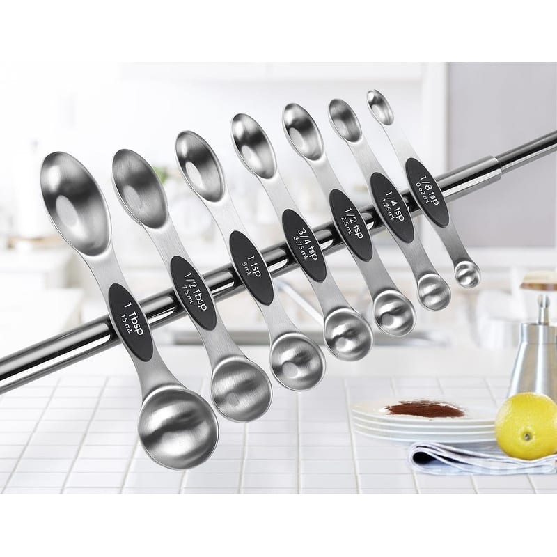 Magnetic Measuring Cups & Spoons Set, Strong Magnets, Set of 15 - Set of 15