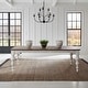 preview thumbnail 4 of 40, River Place Riverstone Dining Table 90 Inch - White
