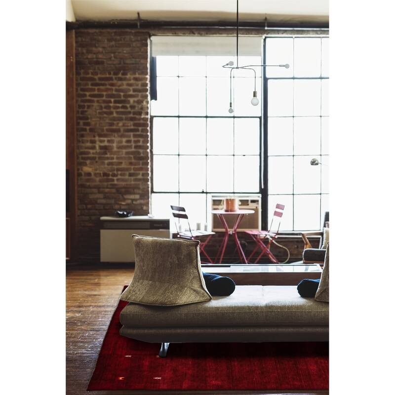 Kashkuli Gabbeh Red Rug 8'1" x 8'2" - 8'1 x 8'2