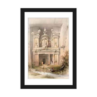 iCanvas "Petra, March 7th 1839, plate 92 from Volume III of 'The Holy Land' pub. 1849 " by David Roberts