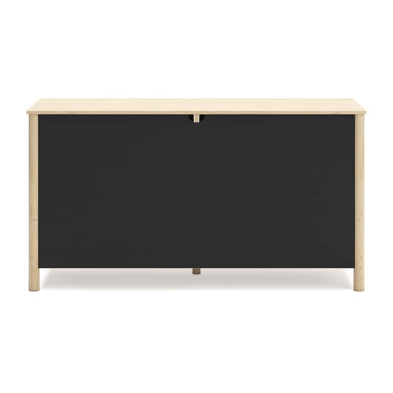 Signature Design by Ashley Cabinella Tan Panel Headboard with Dresser and Nightstand