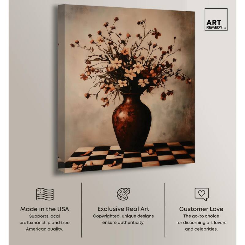 Antique Anthos Aria Canvas by Art Remedy, Gallery Wrapped