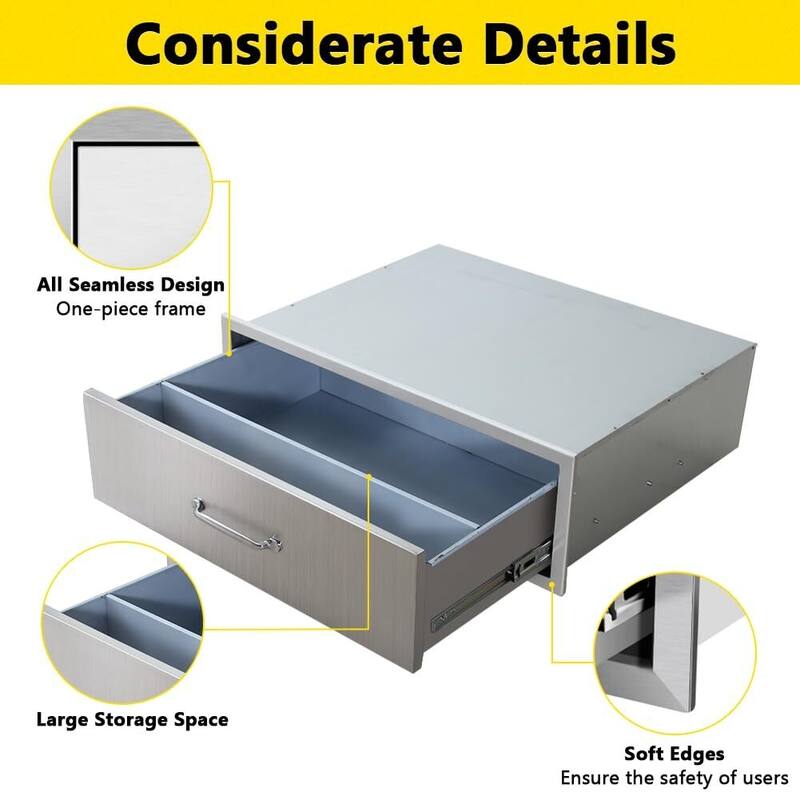 Outdoor Kitchen Drawer 30" W x 10" H x 23" D
