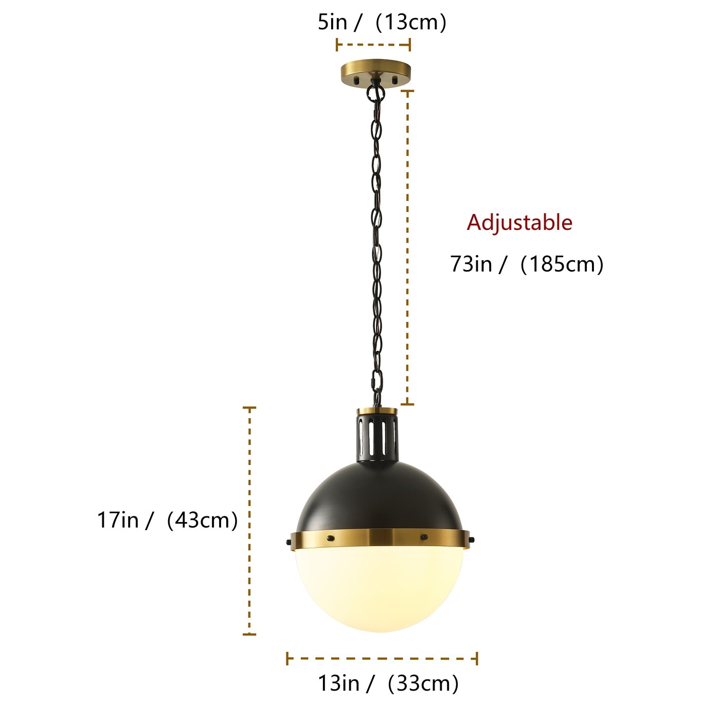 Half globe light fixture sale