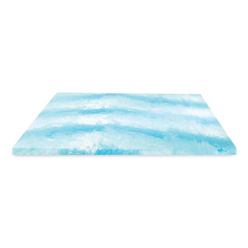 Bodipedic Cooling Gel Swirl Memory Foam Mattress Topper