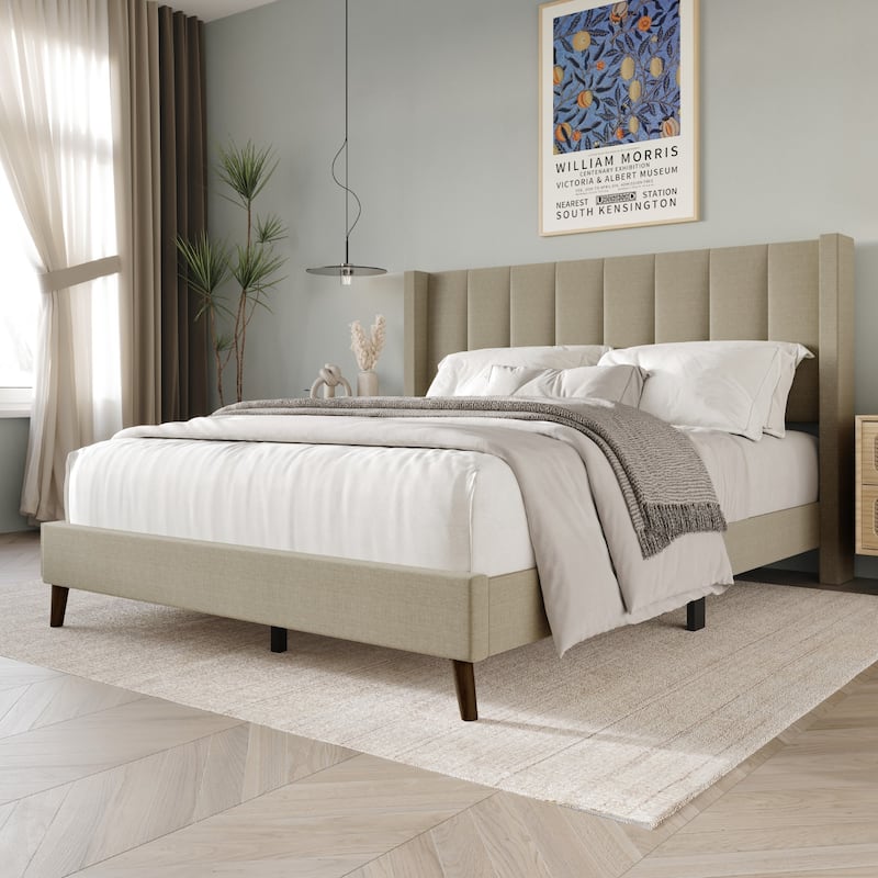 Clayfell Cranston Upholstered Panel Bed