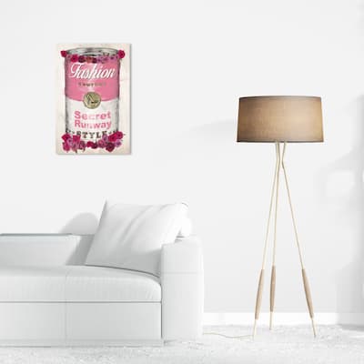 Wynwood Studio Canvas Fashion and Glam Fashion Soup Roses Pink and Pastel Pink Glam Wall Art Canvas Print