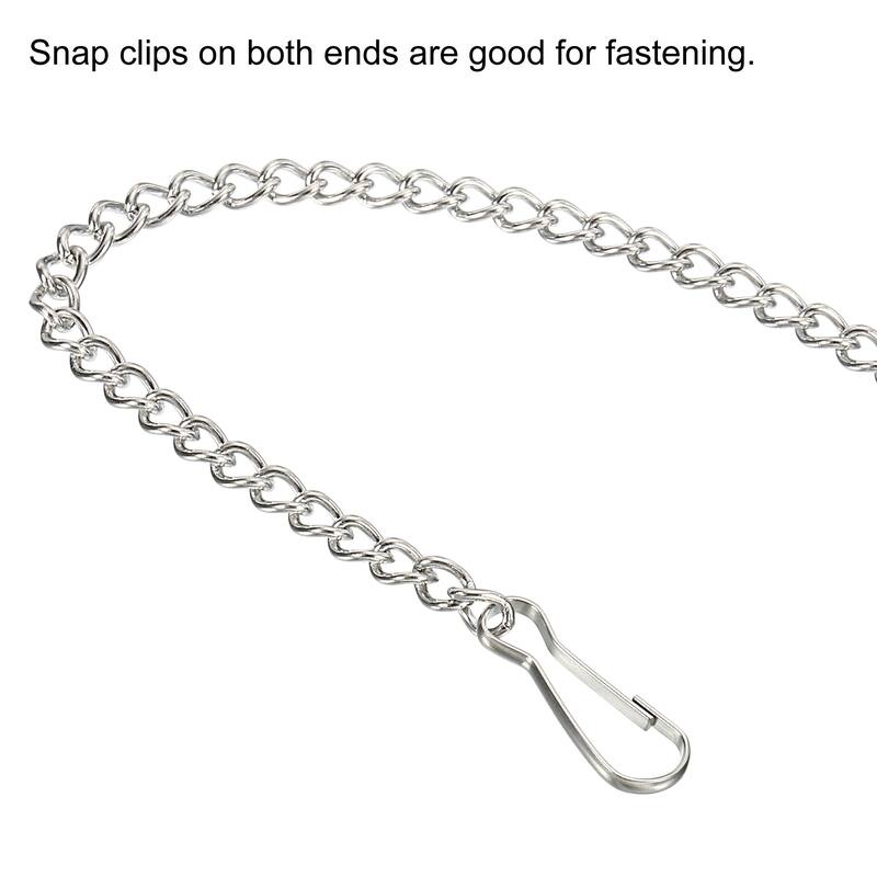 4pcs Hanging Chain Snap Clips Signboard Chalkboard Plant Basket Hanger