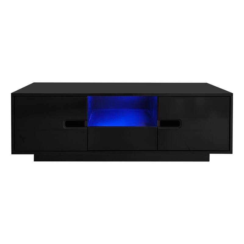 Living Room Modern High Glossy Rectangle Coffee Table