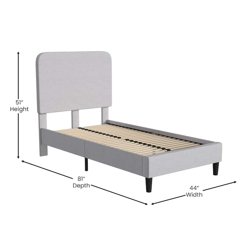 Upholstered Platform Bed with headboard