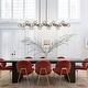 preview thumbnail 13 of 25, 22-Light Linear Chandelier Sputnik Chandeliers Modern Chandeliers for Dining Room