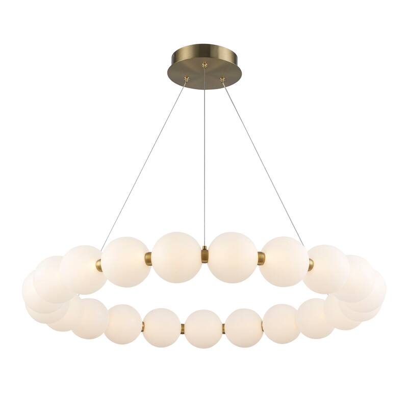 Trans Globe Lighting MDN-1592 Nightingale 35" Wide LED Ring Chandelier