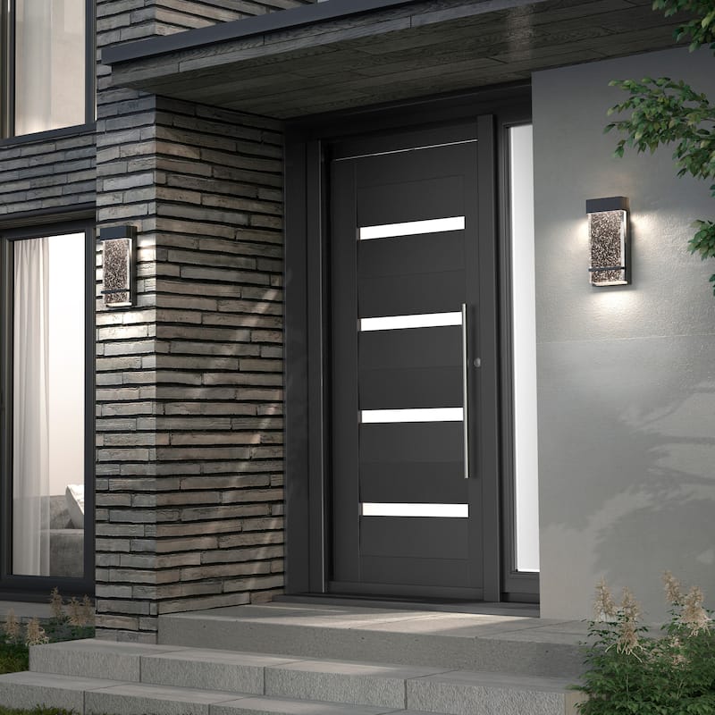 Artika Skyler Integrated LED Outdoor Wall Light, Black