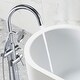 preview thumbnail 9 of 20, Vanityfair Floor Mount Freestanding Bathtub Faucet Tub Filler with Hand Shower