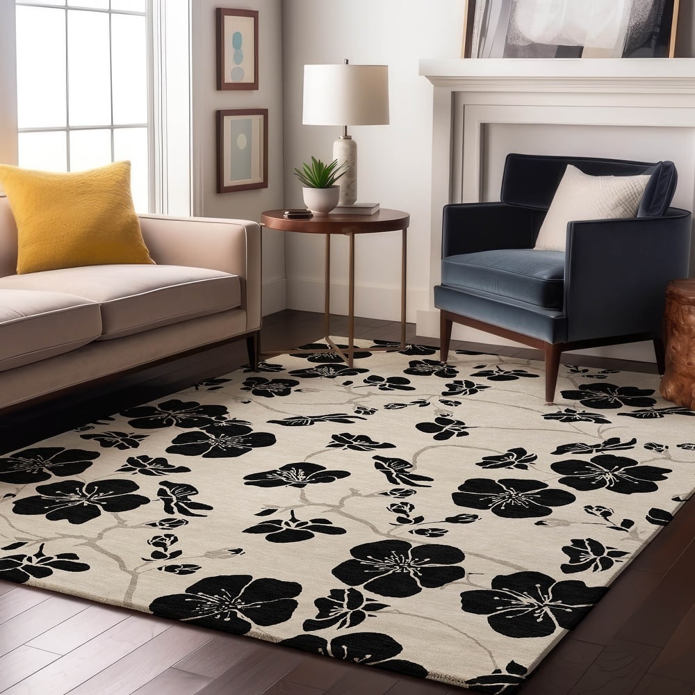 Premium Washable Super Soft Modern Floral Mayfield Rug