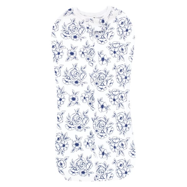 slide 1 of 1, Hudson Baby Infant Girl Sleep Pod, Blue Toile, 0-2 Months - Blue Toile - 0-2 Months 0-2 Months - Blue Toile