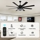 preview thumbnail 19 of 34, Bella Depot 72" Gold Large Ceiling Fan with Light and Remote 6-Speed Gold Modern Fandelier DC Motor