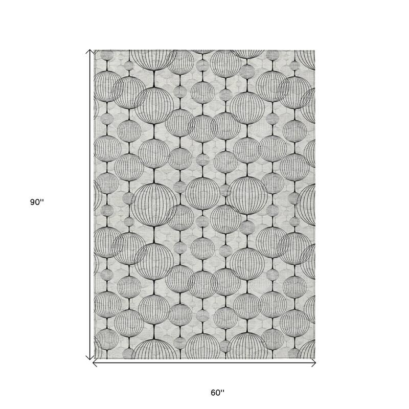HomeRoots Geometric Transitional Rectangle Outdoor Rug