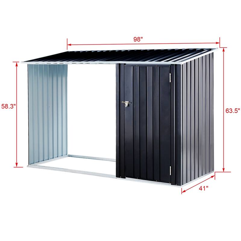 Firewood Storage Shed Outdoor Firewood Storage Rack Storage Shed With Log Holder Firewood Shelter For Patio