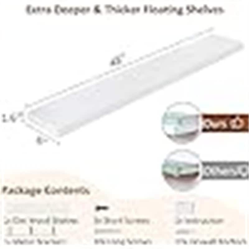 Large Storage Shelves - 8"D x 48"W x 1.6"H
