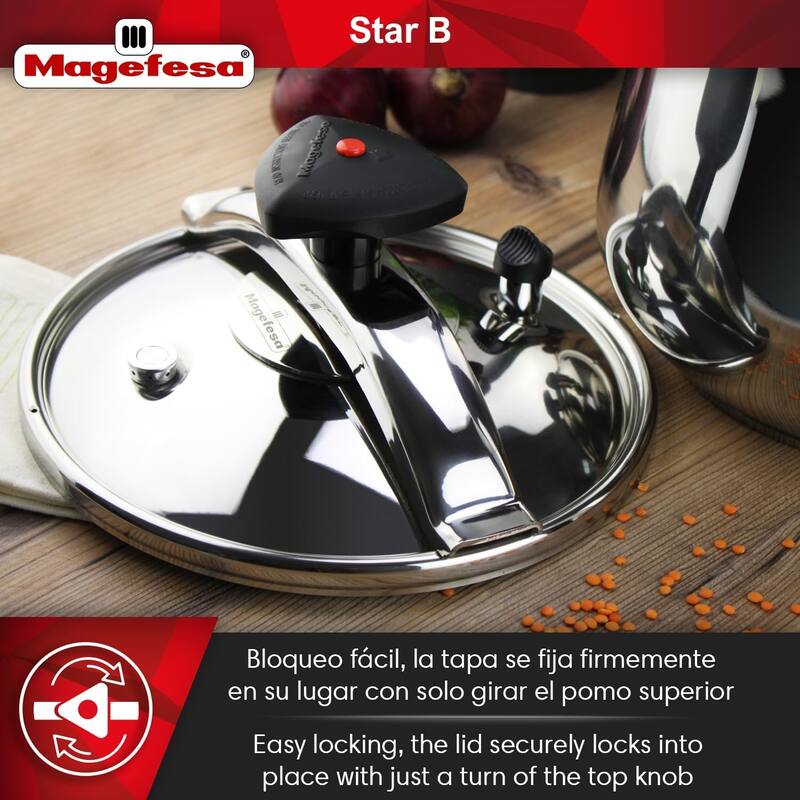 Magefesa Star Belly Stainless Steel Pressure Cooker