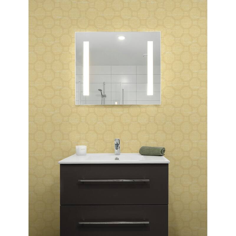 Seabrook Designs Adelie Lattice Geometric Unpasted Wallpaper