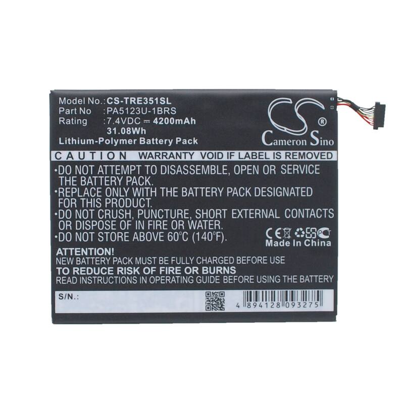 Battery for Toshiba AT10LE-A-108 AT15LE-A32 Excite Pro 10.1 PA5123U-1BRS Tablet - Black