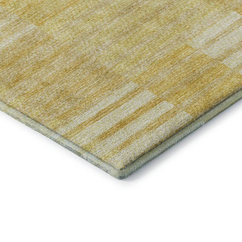 Premium Washable Super Soft Stripe Geo Mayfield Rug