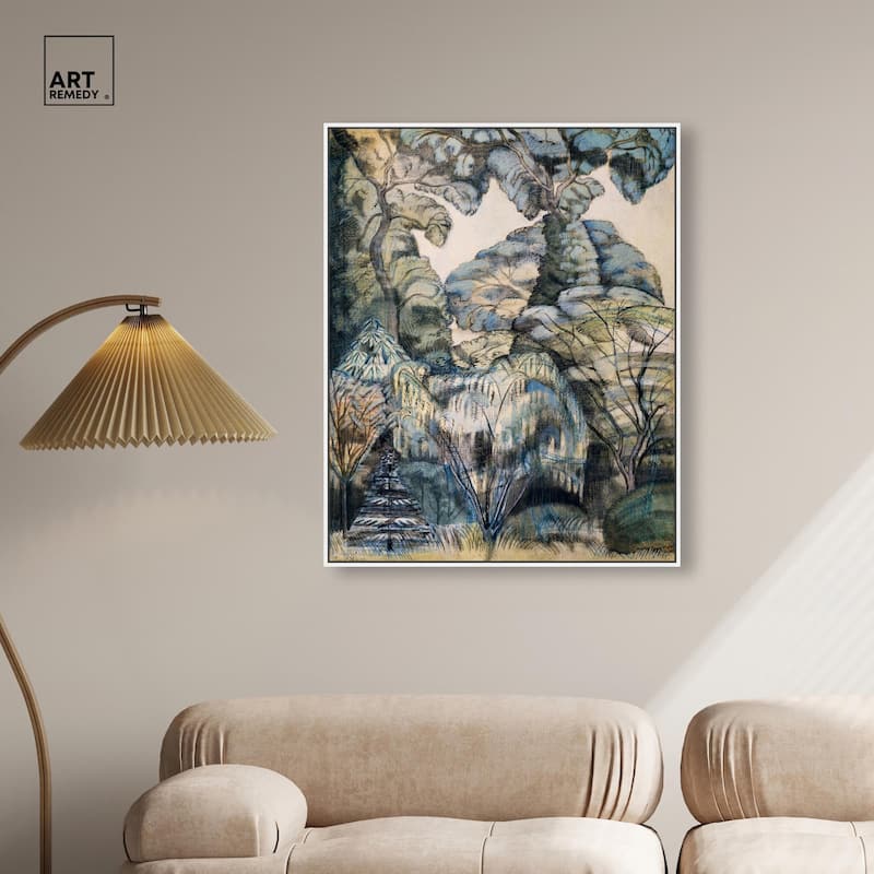 Trees in Bird Garden 1913 Canvas by Art Remedy