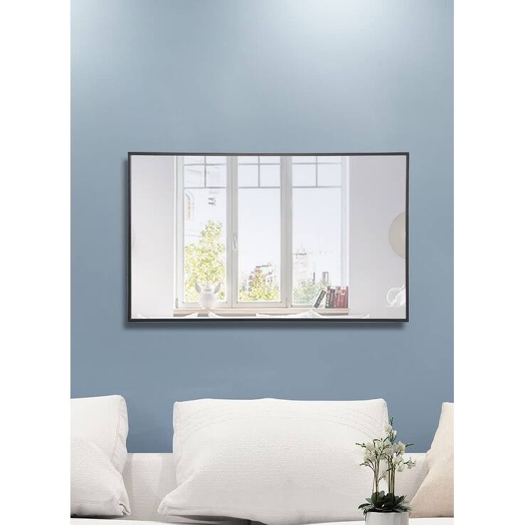 Elegant Lighting Eternity 40"x 24" Rectangular Metal Framed Wall