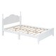preview thumbnail 4 of 7, Full Wooden Platform Bed with Retro Design and Solid Slat Support