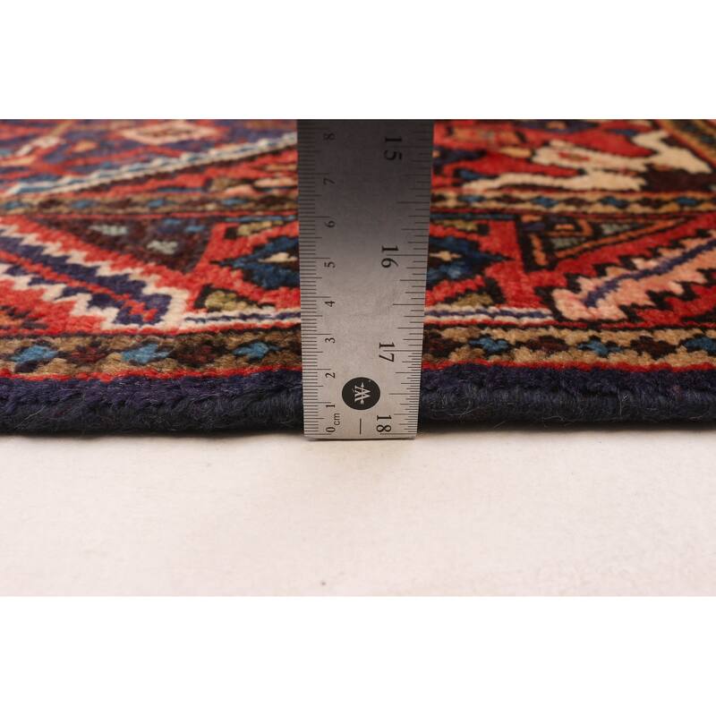 ECARPETGALLERY Hand-knotted Andelz Navy Wool Rug - 3'5 x 9'9