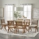 preview thumbnail 1 of 16, Lifestorey Baywood 6-Piece Solid Wood Dining Set with Bench Light Oak