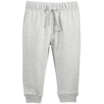 First Impressions Boys Knit Casual Jogger Pants, Grey, 12 mos