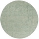 preview thumbnail 20 of 25, SAFAVIEH Hand-Tufted Ebony Randah Modern & Contemporary Wool Rug 6' Round - Green - Round