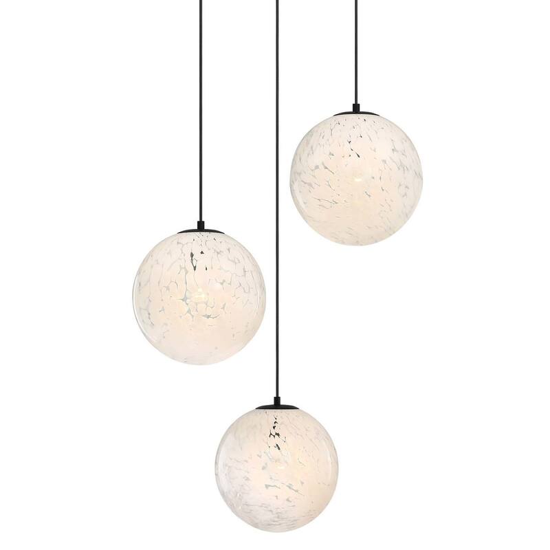 Designers Fountain D282M-3CHB Circo 3 Light 28" Wide Chandelier - Matte Black