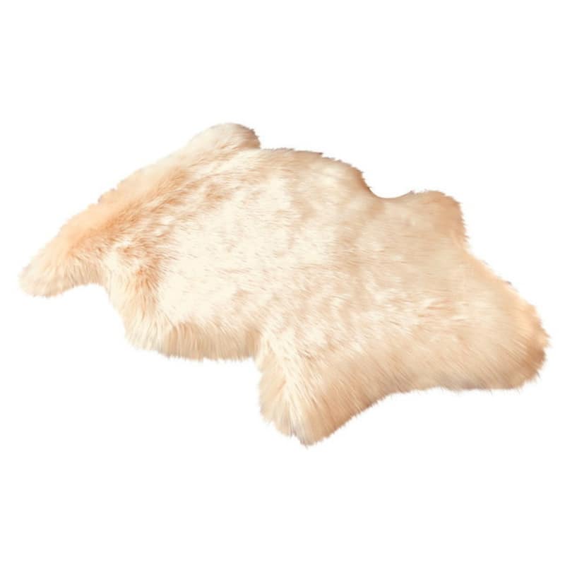 Ovella Home Premium Luxurious Faux Sheepskin Single Pelt Plush Shag Accent Rug - 2' x 3' - 2' x 3'