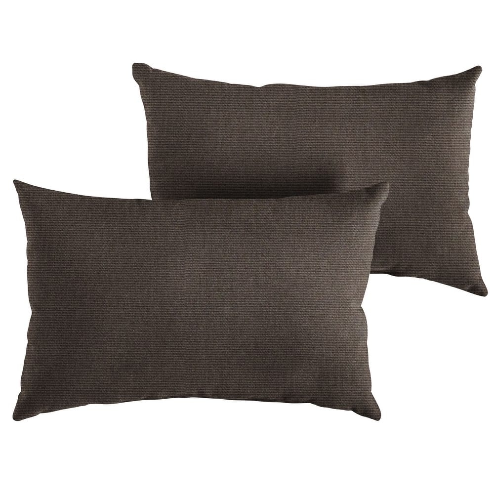 Sorra Home Sunbrella Outdoor Knife Edge Pillow Set of 2