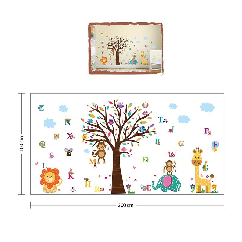 Walplus Learn in London Zoo Children Kids Wall Sticker Nursery Decor