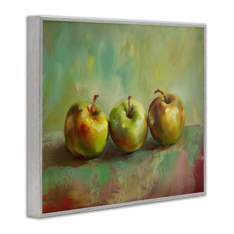 Stupell Traditional Apple Trio Still Life Framed Giclee Art Design By Arlington Prints