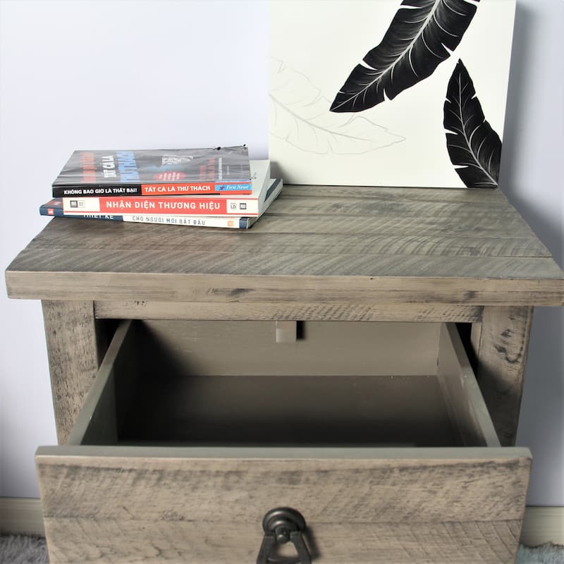 Montana Rustic Wood Nightstand
