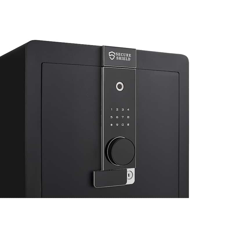 Safe Box with Biometric Recognition, Built-in Removable And Flexible Compartment Partition, Dual Protection