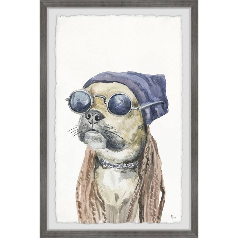 Rockstar Framed Painting Print - Modern Wall Art Decor for Home Living Room Office