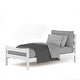 preview thumbnail 2 of 1, Twin size Farmhouse Style Pine Wood Platform Bed Frame in White