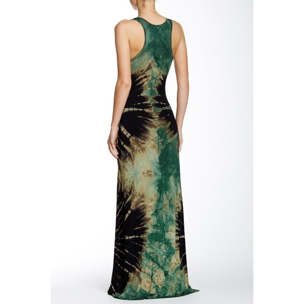 american twist tie dye maxi dress