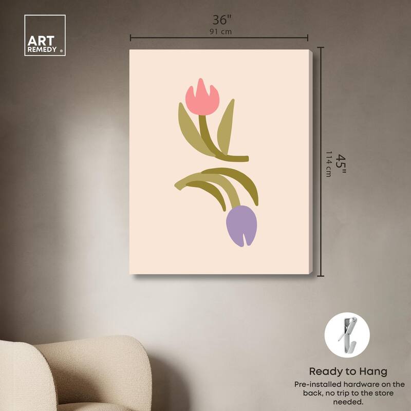 Tulips for my Twenties Canvas by Art Remedy, Gallery Wrapped