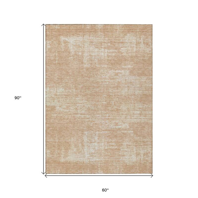 HomeRoots Abstract Transitional Rectangle Outdoor Rug