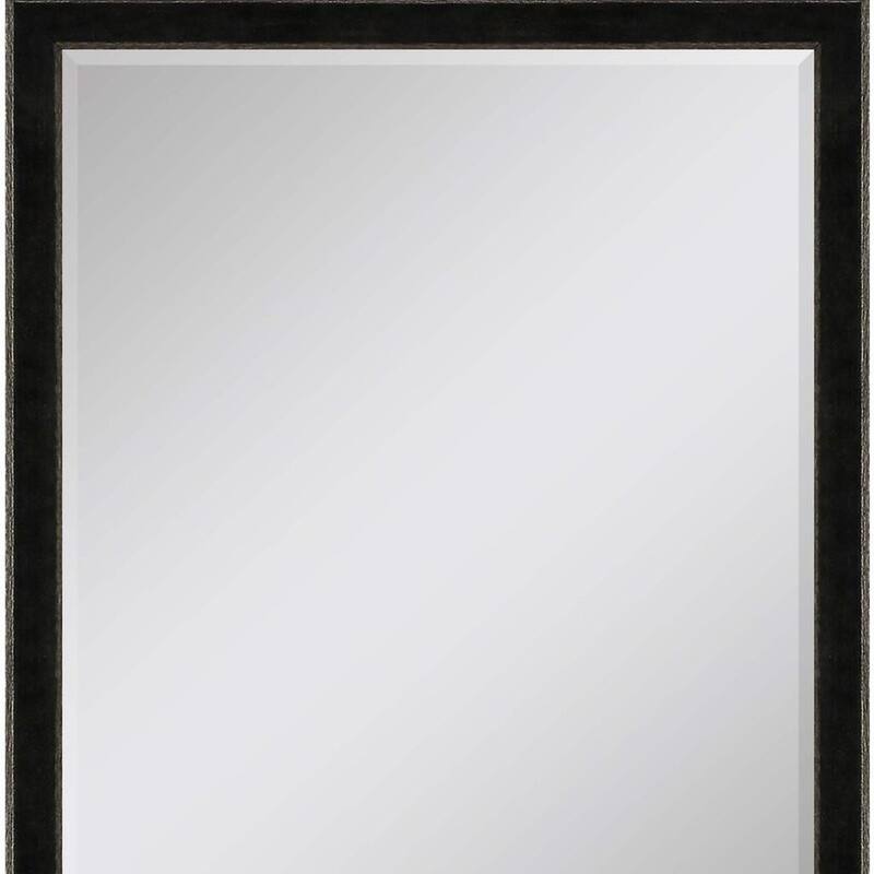 HomeRoots 52" Dark Brown Wood Accent Mirror - 40.00 in. x 52.00 in. x 2.00 in.